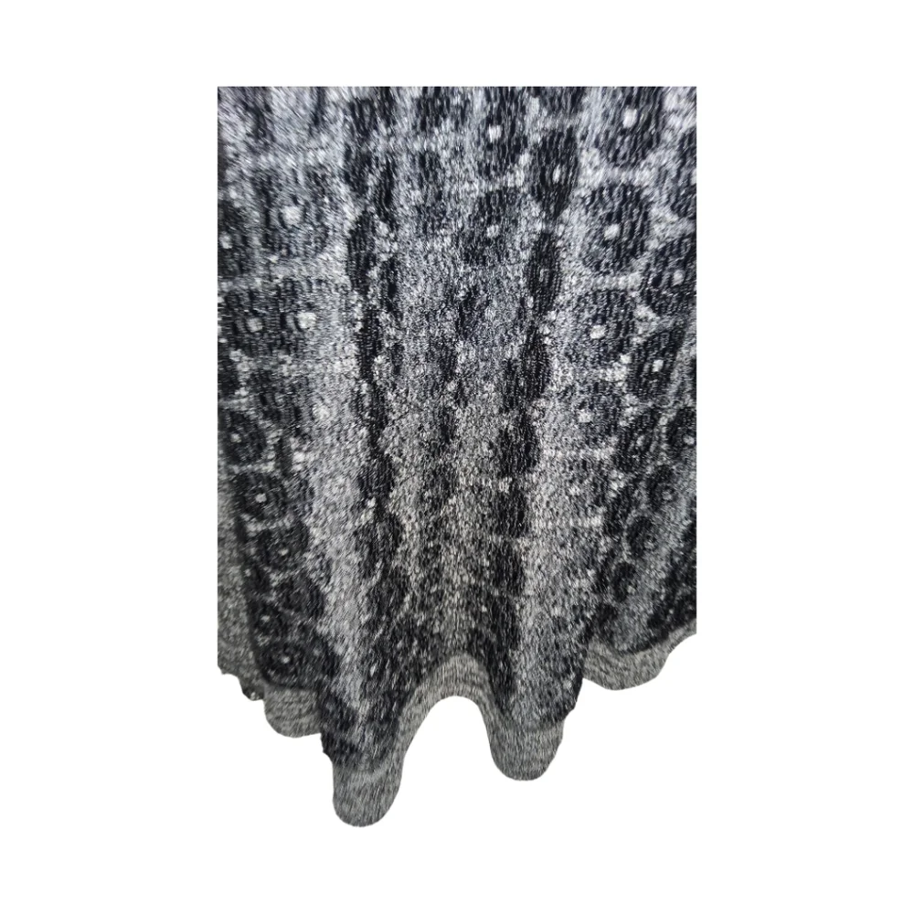 ANTHROPOLOGIE RO+DE Black/Gray Amirah Lace Long Smocked Cuff Sleeve Top XL - Picture 14 of 16